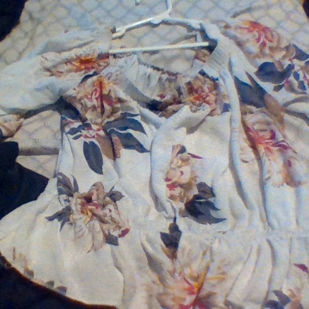 Off the shoulder floral top